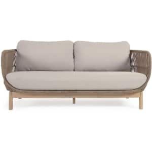 Kave Home Kave Home Tuinmeubel Catalina bruin, stof, 3-zits,