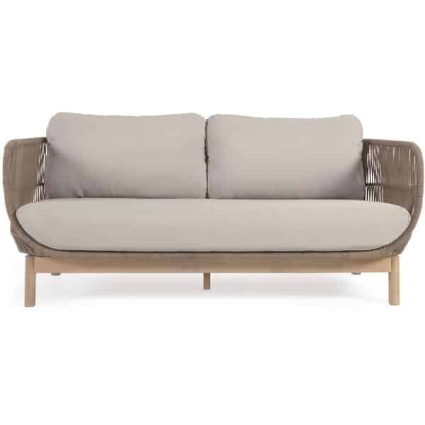 Kave Home Kave Home Tuinmeubel Catalina bruin, stof, 3-zits,