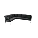 Kreta loungeset antraciet 3-delig - Driesprong collection