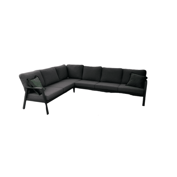 Kreta loungeset antraciet 3-delig - Driesprong collection