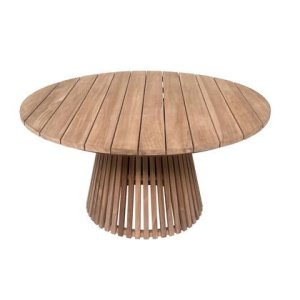 Livingfurn - Tuintafel Naturel Teakhout - 150x150x76cm - Cindo
