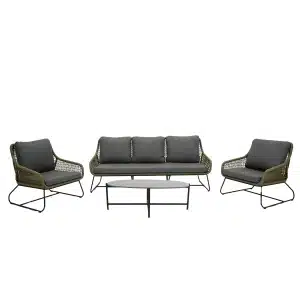 Loungeset Portofino 4dlg olijf groen