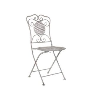 Mica Decorations Provence Inklapbare Bistrostoel - Wit
