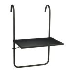 Mica Decorations Tuintafel Seatle - 38x38x57.5 cm - Ijzer - Zwart