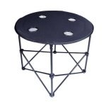 Orange85 Campingtafel Bijzettafel met Cuphouders Vistafel 70 cm Bij...