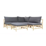 Outlet - Tuinset Vita Bamboo Chaise-Lounge - Naturel
