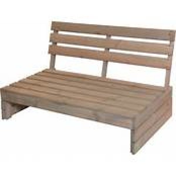 Palletbank teak 124x85 cm - Van der leeden Palletbank teak 124x85 cm - Van der leeden