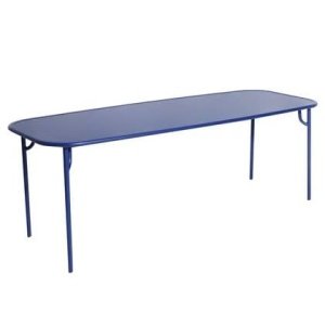 Petite Friture Week-end tuintafel 220x85 met dicht blad Blue
