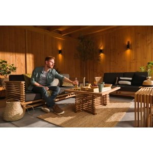Riverside teak 2-zits bank incl. kussens Tuindeco - Tuindeco