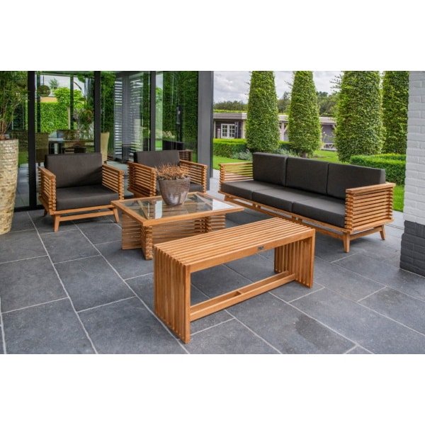 Riverside teak fauteuil incl kussens Tuindeco - Tuindeco