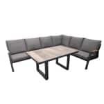 Set santa luz lounge 5 delig hoge tafel antraciet - Driesprong collection