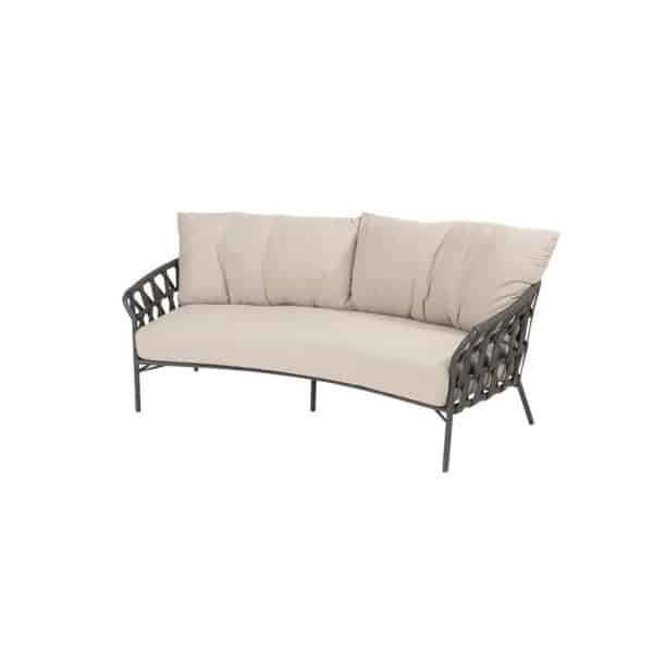 Taste Albareto organische 2.5-zits lounge bank antraciet - 4so