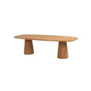 Taste Capri low dining tafel teak barrel 240 x 110 cm - 4so