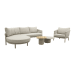 Taste Catalana/Demi organische loungeset + loungestoel - Latte