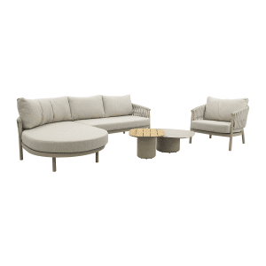 Taste Catalana/Demi organische loungeset + loungestoel - Latte