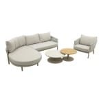 Taste Catalana/Sara organische loungeset + loungestoel - Latte
