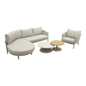Taste Catalana/Sara organische loungeset + loungestoel - Latte