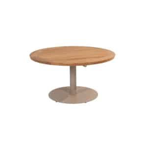 Taste Saba low dining tafel teak latte dia. 130 cm - 4so