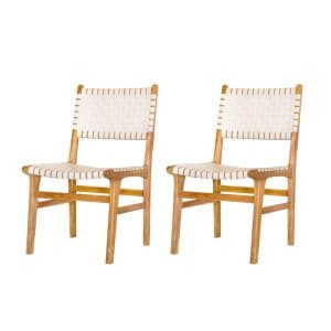 Teak tuinstoel Mataram (set van 2 stoelen) Tuindeco - Tuindeco