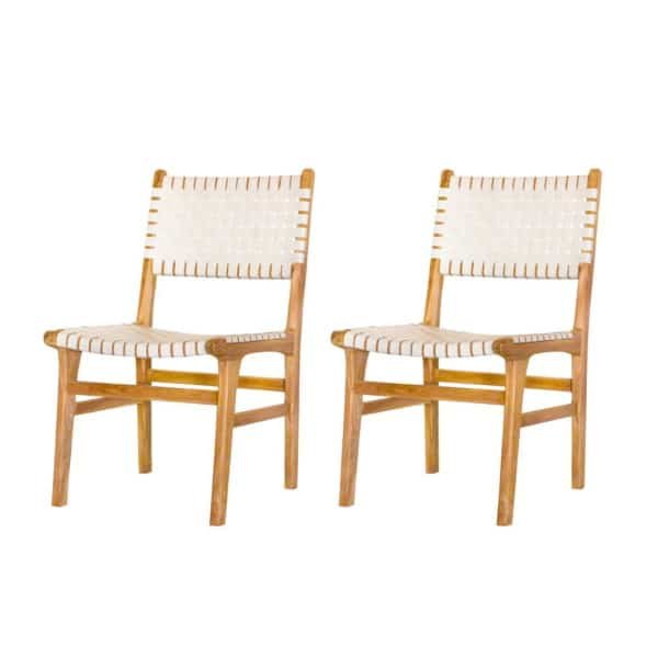 Teak tuinstoel Mataram (set van 2 stoelen) Tuindeco - Tuindeco