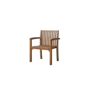 Tikamoon - Pilar - Set van 2 tuinstoelen met armleuning in massief acacia