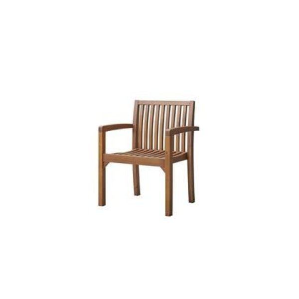 Tikamoon - Pilar - Set van 2 tuinstoelen met armleuning in massief acacia