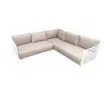 Tobago cornerset oyster incl. zand olefin kussens - Eurofleur aanbieding