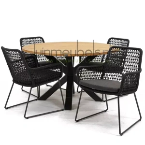 Tuinset Athena Dining met Spectral Tafel Rond 130
