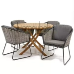 Tuinset Bo Dining met Milton Tafel Rond 110