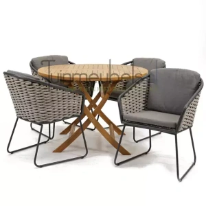 Tuinset Bo Dining met Milton Tafel Rond 110