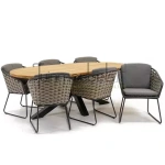 Tuinset Bo Dining met Mistral Tafel Ovaal 220