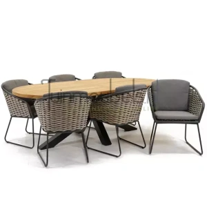 Tuinset Bo Dining met Mistral Tafel Ovaal 220