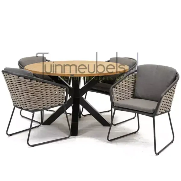 Tuinset Bo Dining met Spectral Tafel Rond 130