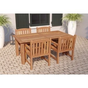 Tuintafel Modern teak 180 cm Tuindeco - Tuindeco