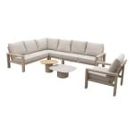 Verano/Demi loungeset + loungestoel (7-delig) - Latte