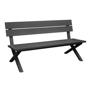 Vita Crossway bench Antraciet