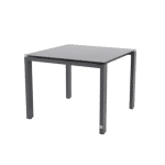 4SO Goa Tafelframe Antracite Met HPL Tafelblad Slate Antracite 95 x 95 cm - 4so