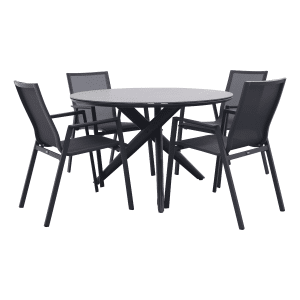 Atmos/Dublin ronde tuinset - 5-delig - 120 cm.
