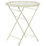 Beliani - BIVIO - Tuintafel - Groen - 70 x 70 cm - IJzer