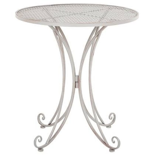 Beliani - CILENTO - Tuintafel - Grijs - 71 x 71 cm - Metaal
