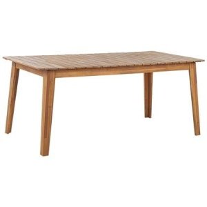 Beliani-FORNELLI -Tuintafel-Lichte houtkleur-90 x 180 cm-Acaciahout