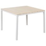Beliani - PRATO - Tuintafel - Lichthout - 95 x 95 cm - Kunsthout