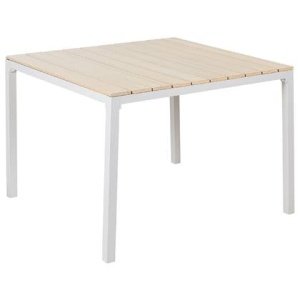 Beliani - PRATO - Tuintafel - Lichthout - 95 x 95 cm - Kunsthout