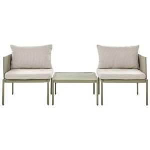 Beliani - TERRACINA - Loungeset voor 2 - Groen - Aluminium