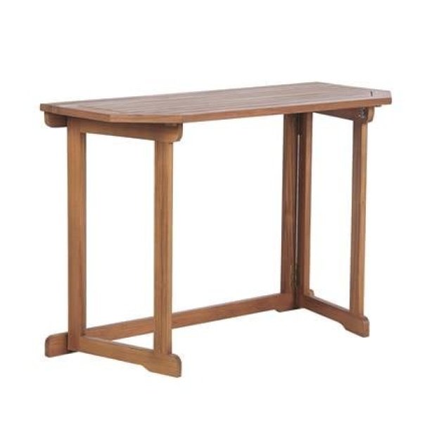 Beliani-TREIA -Tuintafel-Lichte houtkleur-47 x 110 cm-Acaciahout