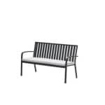 Bruno parkbank - aluminium - carbon black - valley sand