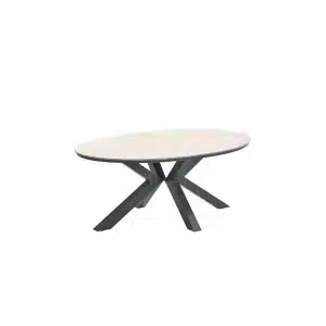 Edison tafel 180x115xH75 cm black/light teak
