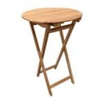 Florence Inklapbare Bartafel Teak dia. 70x105 cm - Buitengewoon de boet