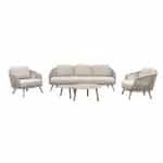 Flow stoel/bank loungeset (5-delig) - Zand/Latte