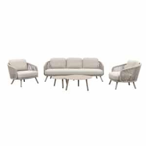 Flow stoel/bank loungeset (5-delig) - Zand/Latte